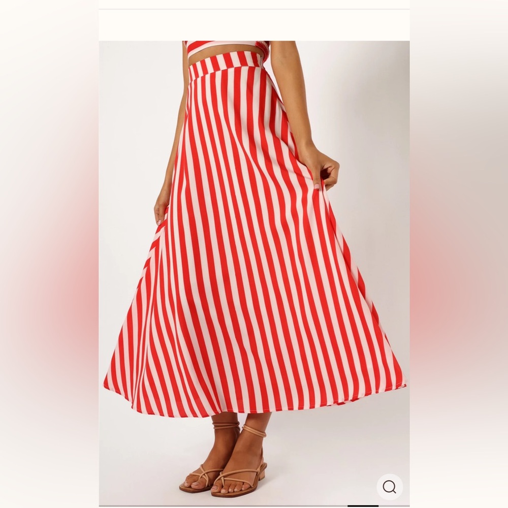 Petal and Pup Elijah Set - Red White Stripe Size M Two Piece Set - Picture 9 of 13
